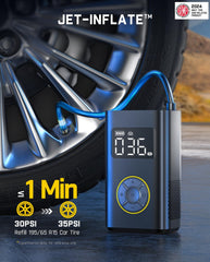 Fanttik X9 Pro side profile with hose tucked in for easy transport