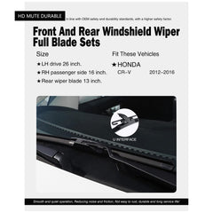 FAPIUO Honda CR-V 2012-2016 front 16-inch wiper for dependable sweep