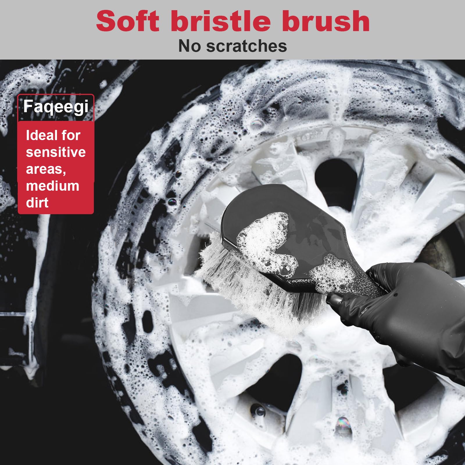 Faqeegi boar hair detail brush reaches tight gaps between spokes.