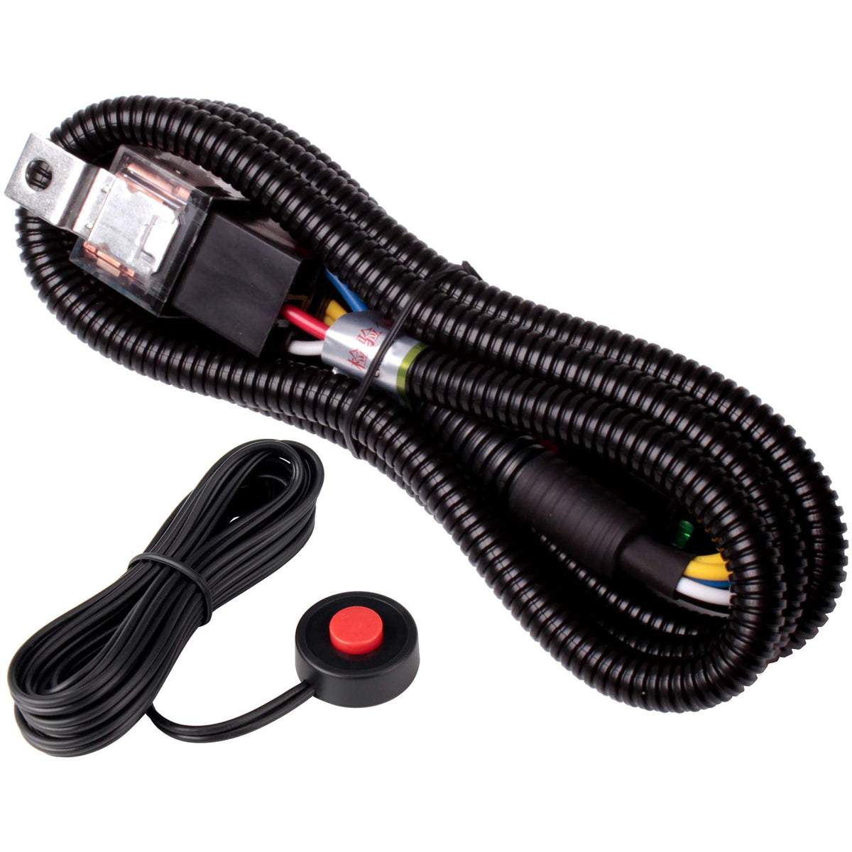 FARBIN 12V car horn relay wiring harness kit: complete solution for reliable under-hood wiring.