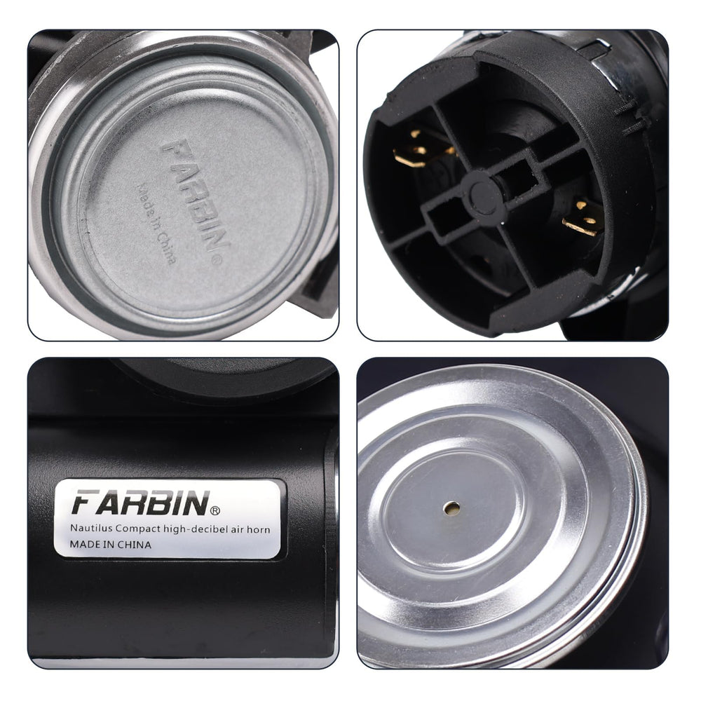 FARBIN 150 dB horn provides loud output to grab attention in traffic