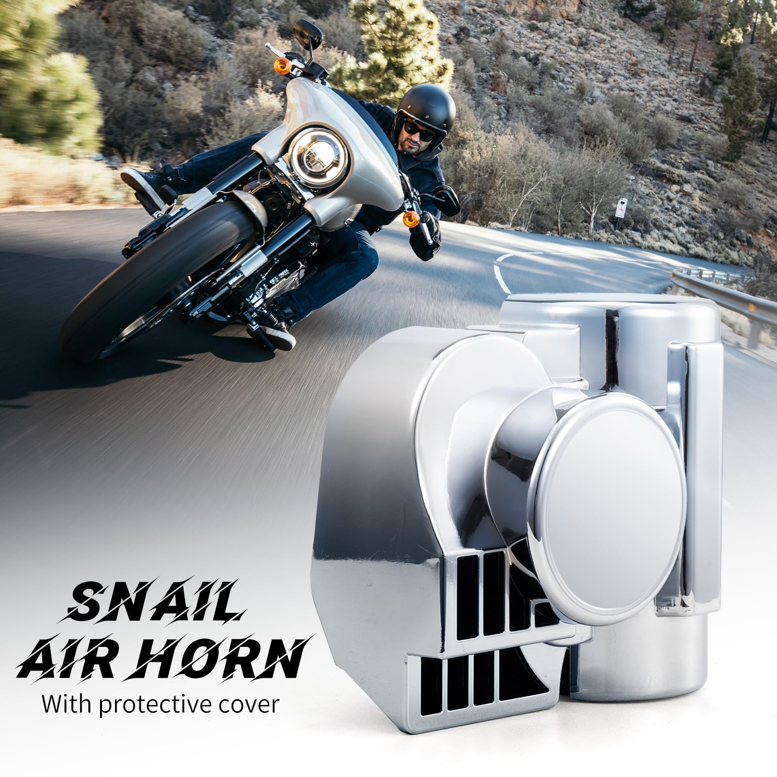 FARBIN train-sound horn in a compact kit improves roadside visibility and safety.