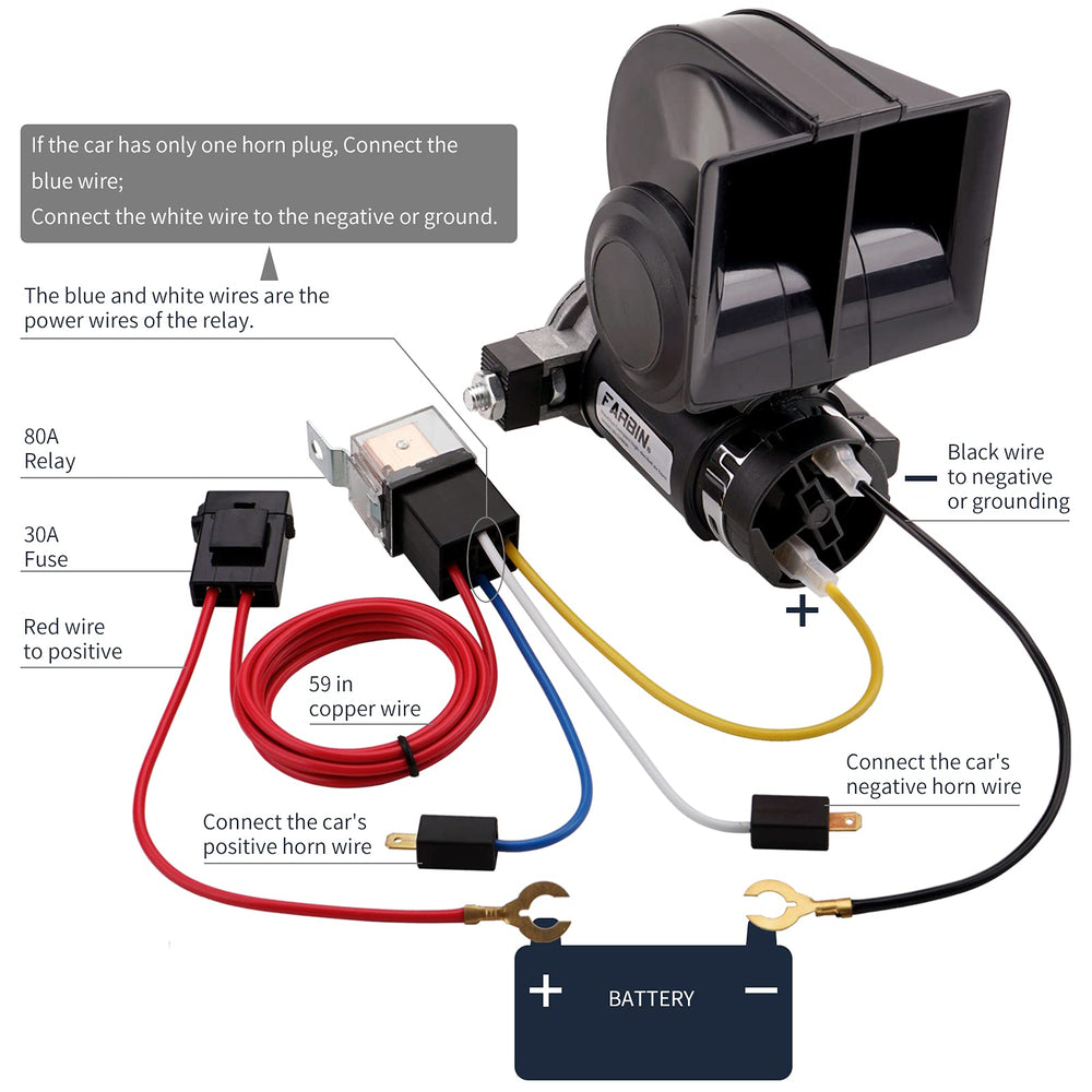 FARBIN universal 12V fit supports trucks, boats, cars, vans, and more.