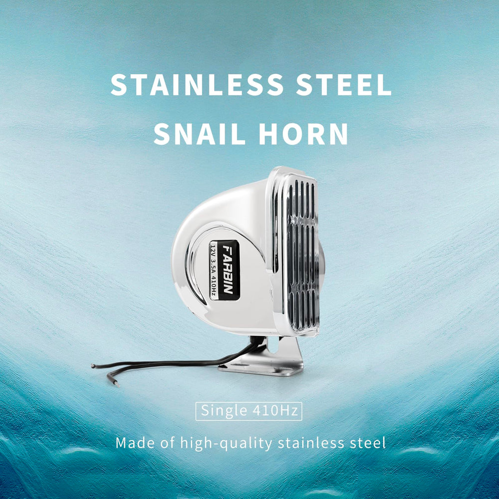 FARBIN rugged horn with grille protects interior from water and debris.