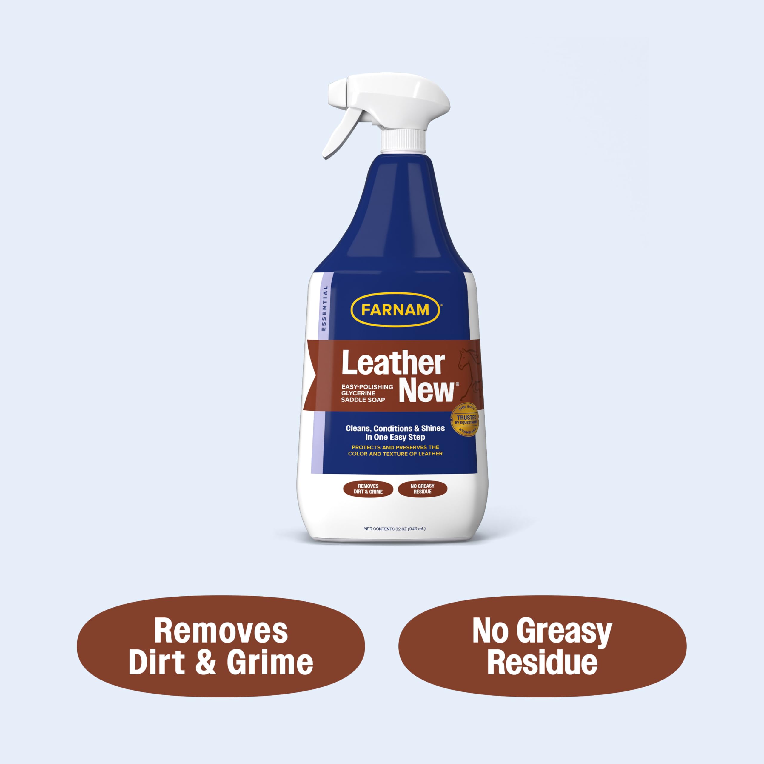 Daily care tip with Farnam Saddle Soap after each ride.