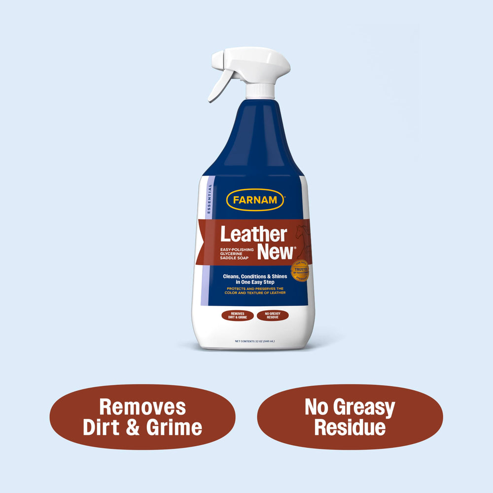 Daily care tip with Farnam Saddle Soap after each ride.