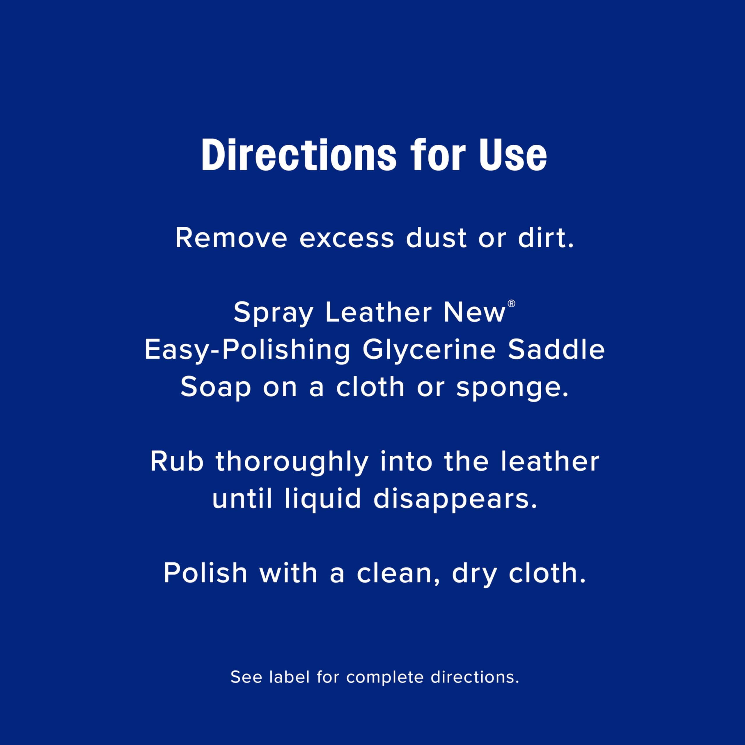Natural shine and supple feel achieved with Farnam soap on treated leather.