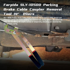 Farpida SLY-10500 coupler removal demonstrates precise cable end release.