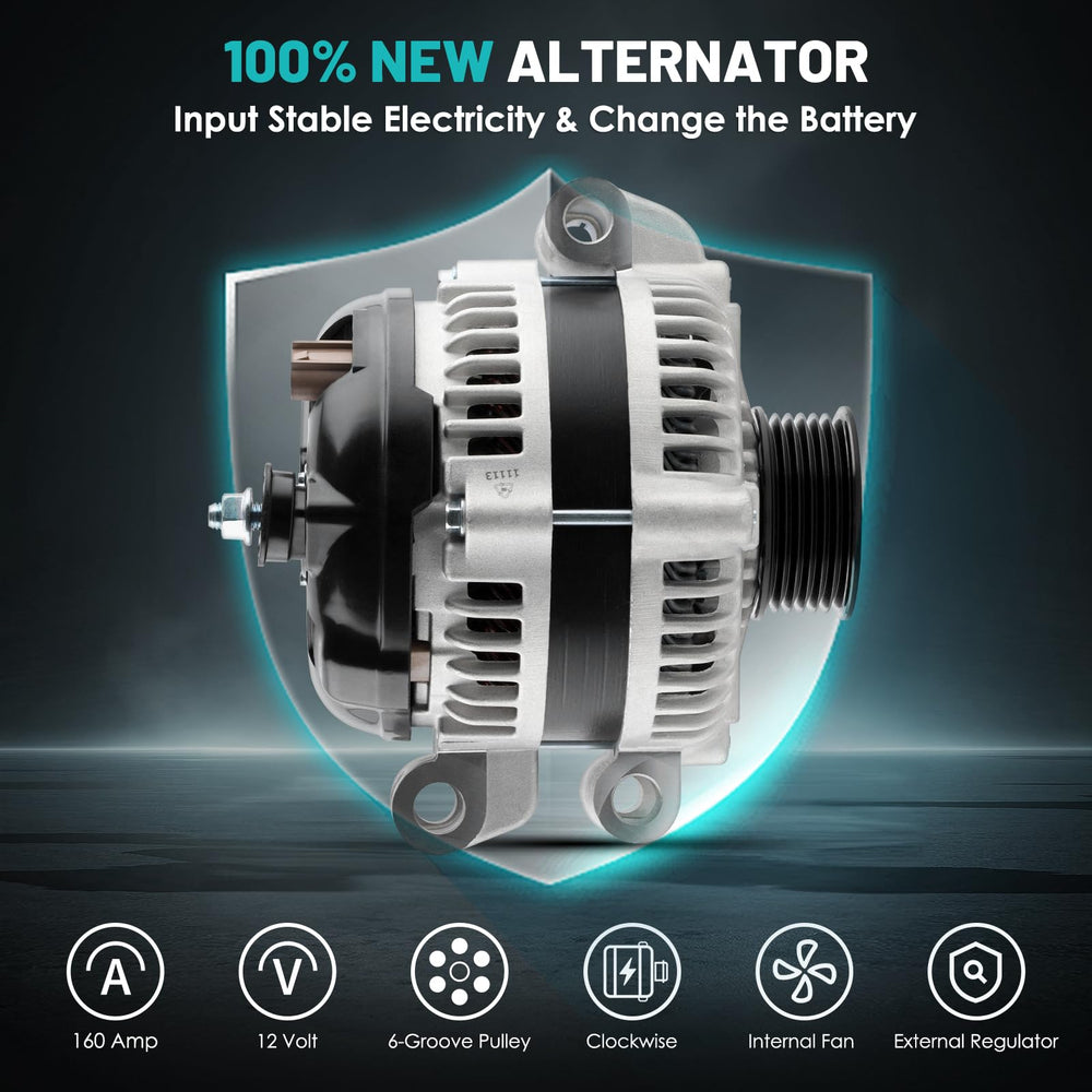 Farrme 11113-160A alternator internal fan detail for quiet operation