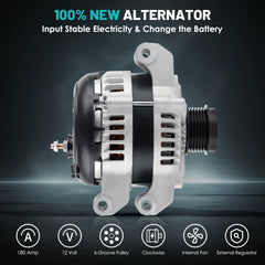 Farrme 11598 alternator 6-groove pulley for stable charging across models
