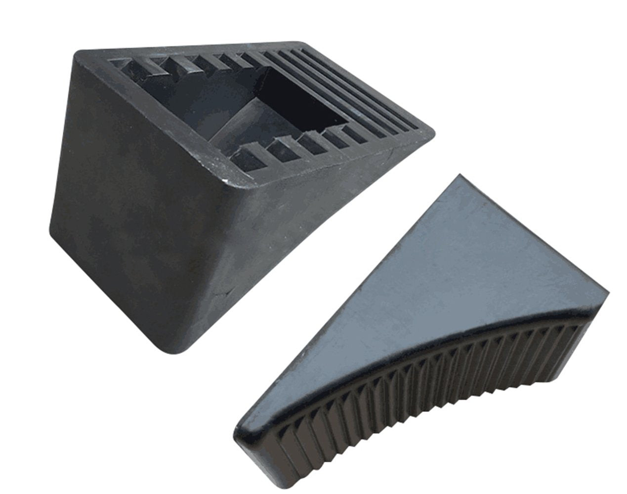 Fasmov heavy-duty rubber wheel chock 6.4-inch length delivers durable stabilization.