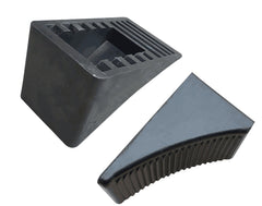 Fasmov heavy-duty rubber wheel chock 6.4-inch length delivers durable stabilization.