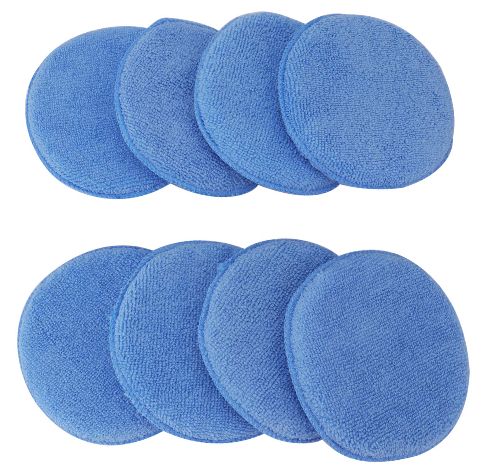 Fasmov microfiber pad closeup blue shows soft weave for gentle, even waxing