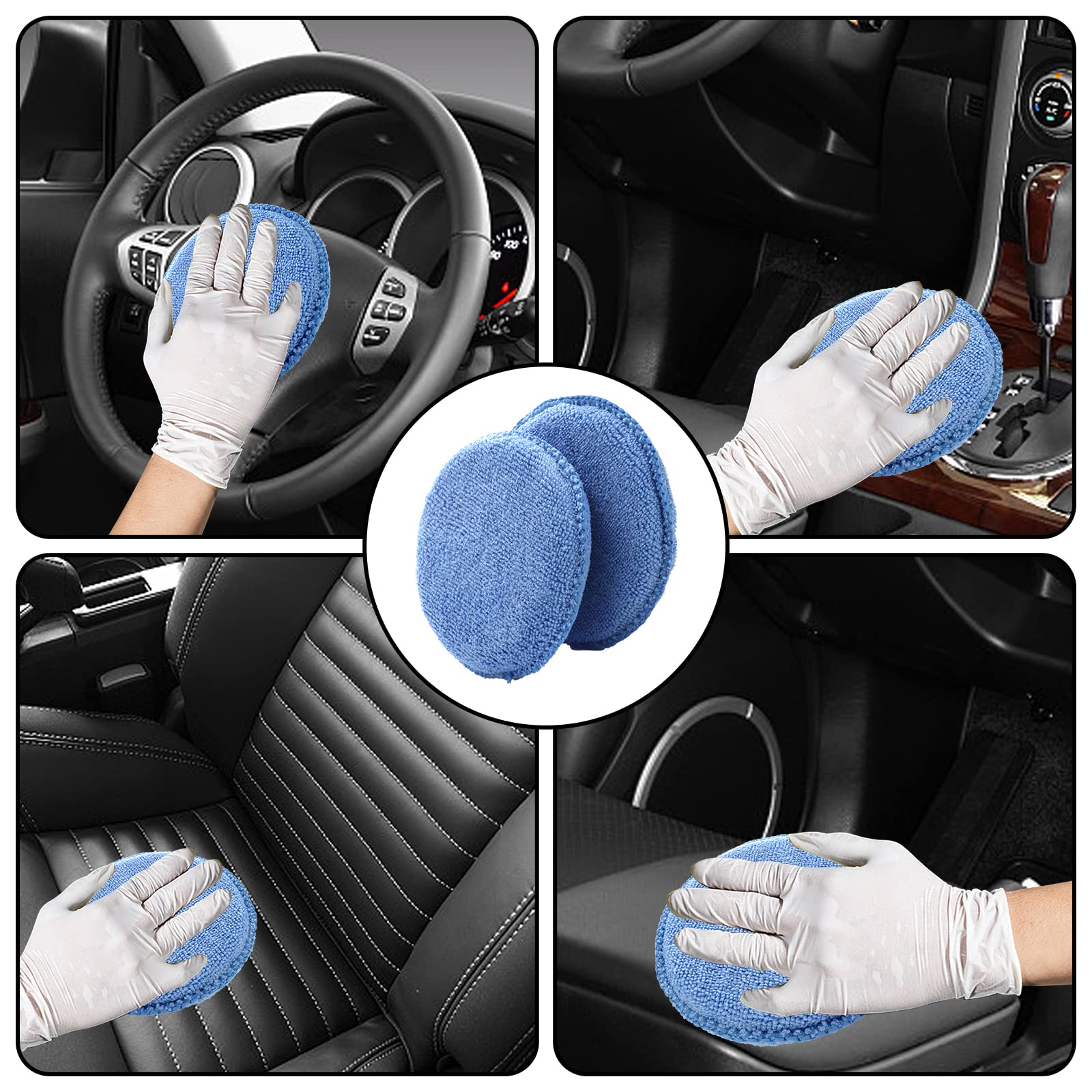 Fasmov reusable blue pads pack stays soft after washing for multiple uses