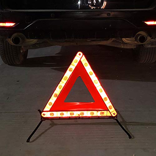 Fasmov triangle storage case keeps components organized for roadside emergencies