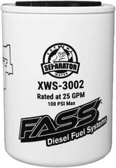 FASS system with XWS-3002 and PF-3001 for quieter operation and fewer particulates.