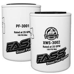 FASS XWS-3002 water separator assembly delivers 2-micron filtration for cleaner fuel.