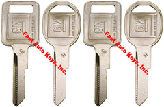 Fast Auto Keys Strattec ignition blanks for GM vehicles, ready for precise key cutting
