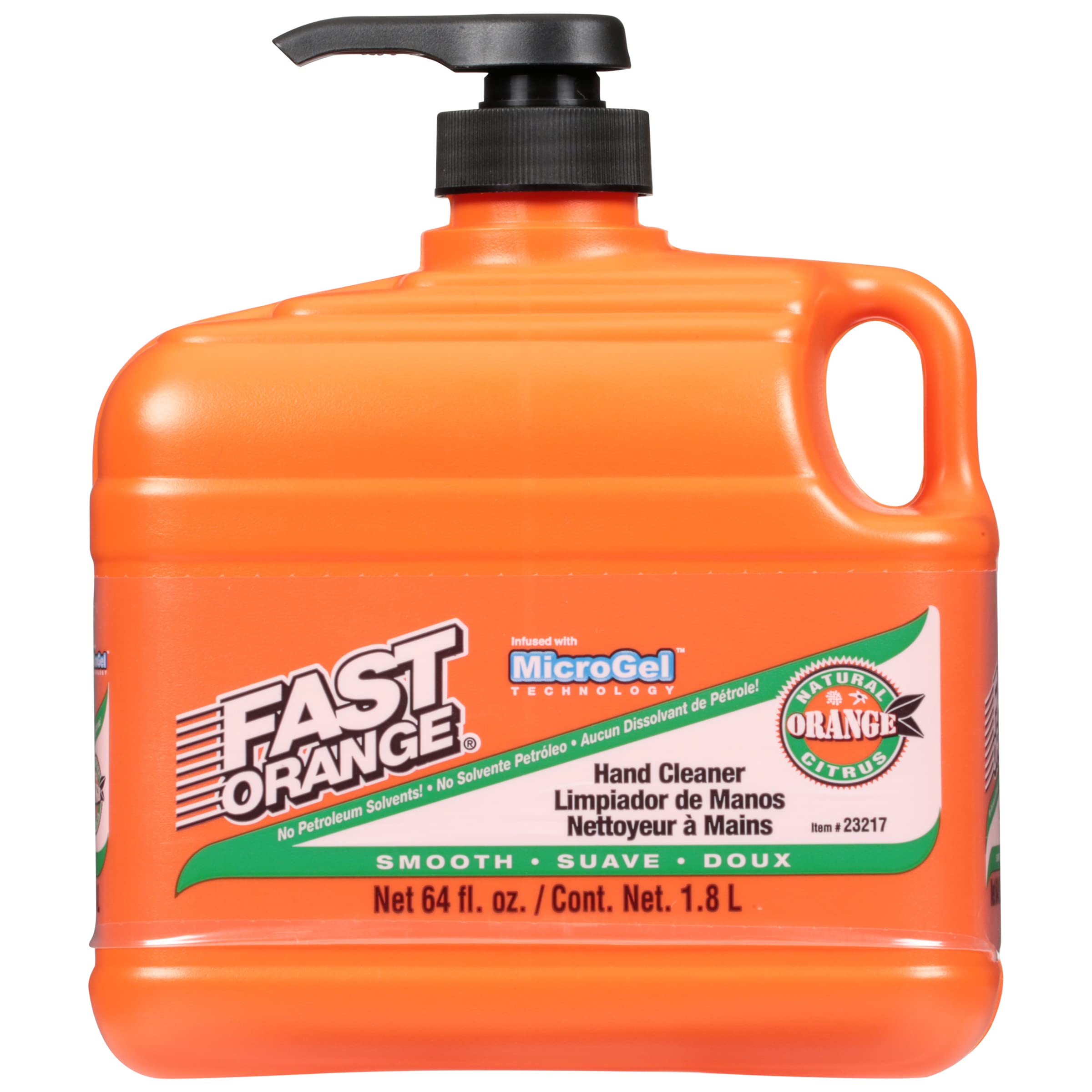 Fast Orange 23217 pump bottle for smooth hand cleaning with citrus power