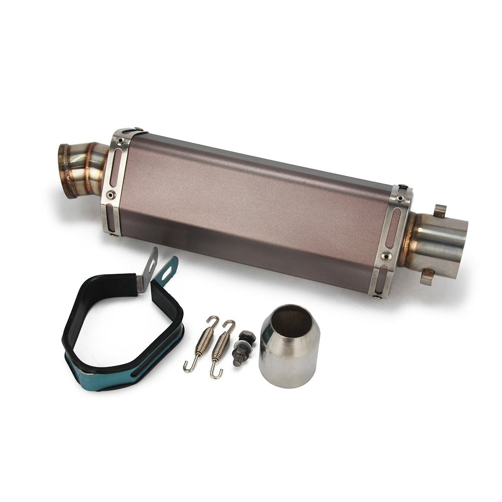 Fast Pro universal exhaust pipe full view shows a durable 390mm body for versatile use.