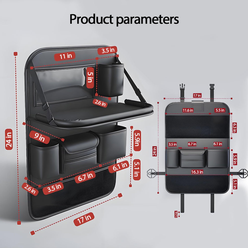 FASTAGEI quick-install buckles and straps secure the organizer on bumpy rides.