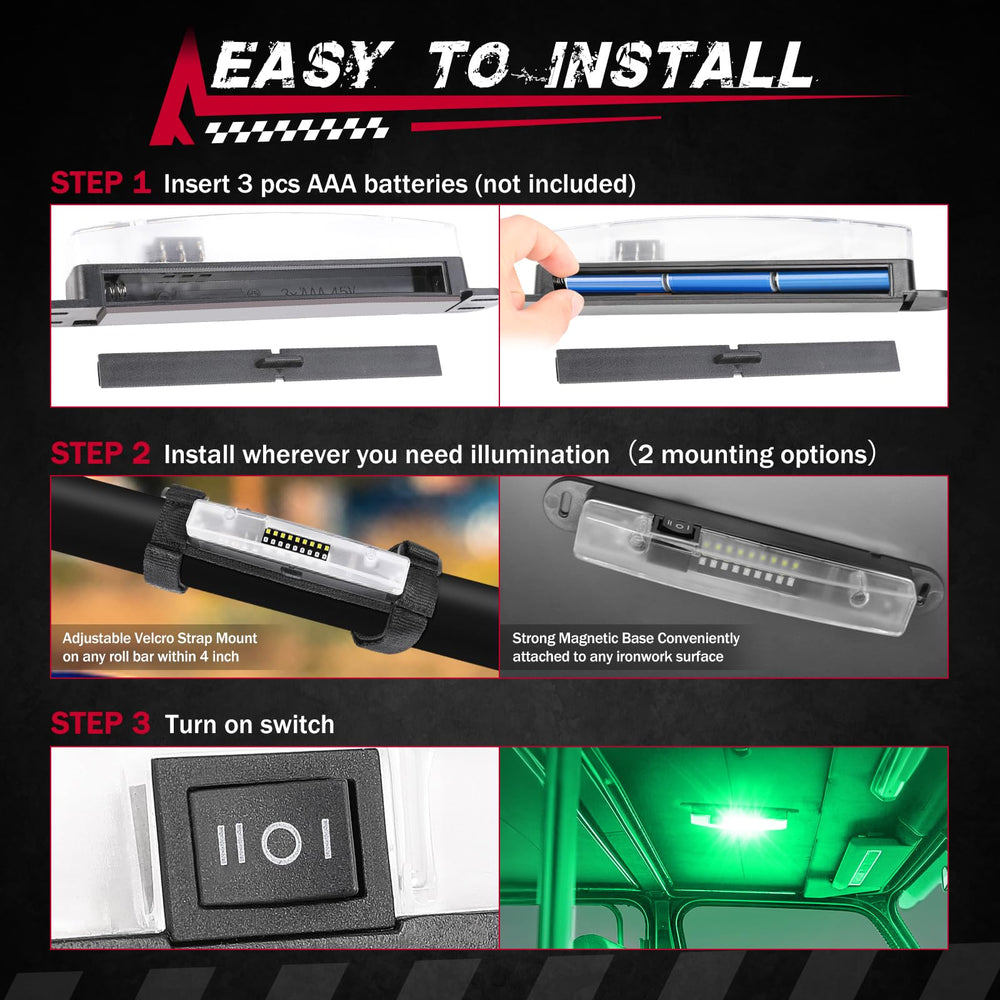 Fastchoy Auto 18-led dome light with bright, energy efficient cabin illumination.
