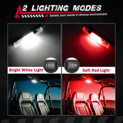 FASTCHOY AUTO UTV dome light white mode for clear interior visibility