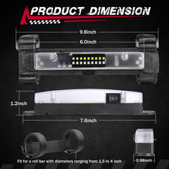 Fastchoy Auto UTV interior dome light in green mode for hunting and protection.
