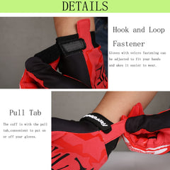 FASTGOOSE dirt bike gloves thumb and fingers touchscreen ready for devices while riding.