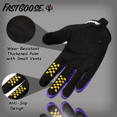 FASTGOOSE Dirt Bike Gloves touchscreen fingertips enable easy device use.
