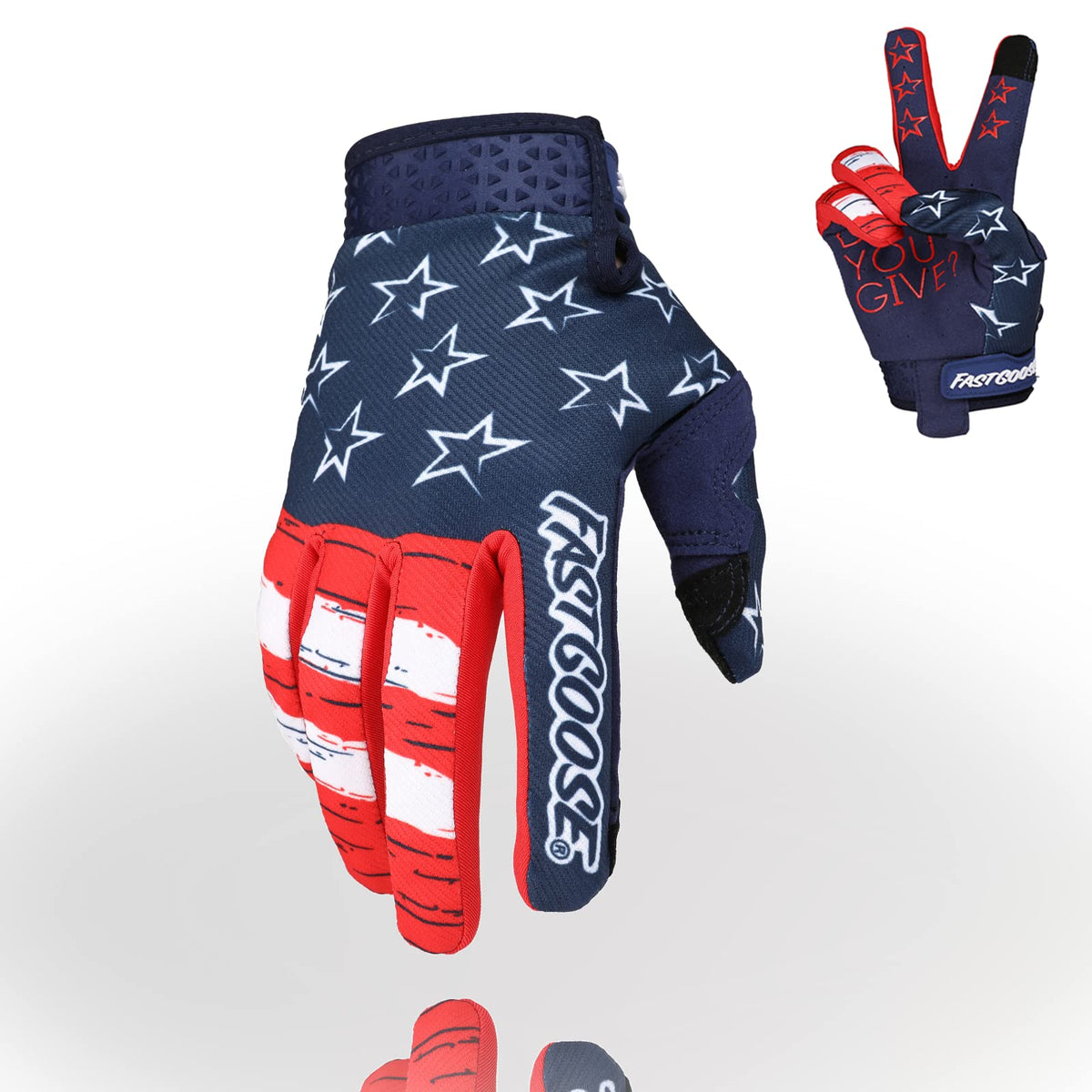 FASTGOOSE motorcycle gloves with a breathable back panel for cool summer rides.
