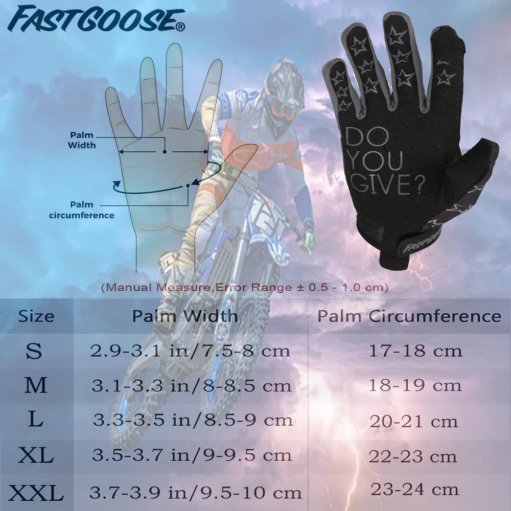 FASTGOOSE classic design gloves add cool style to any riding session.