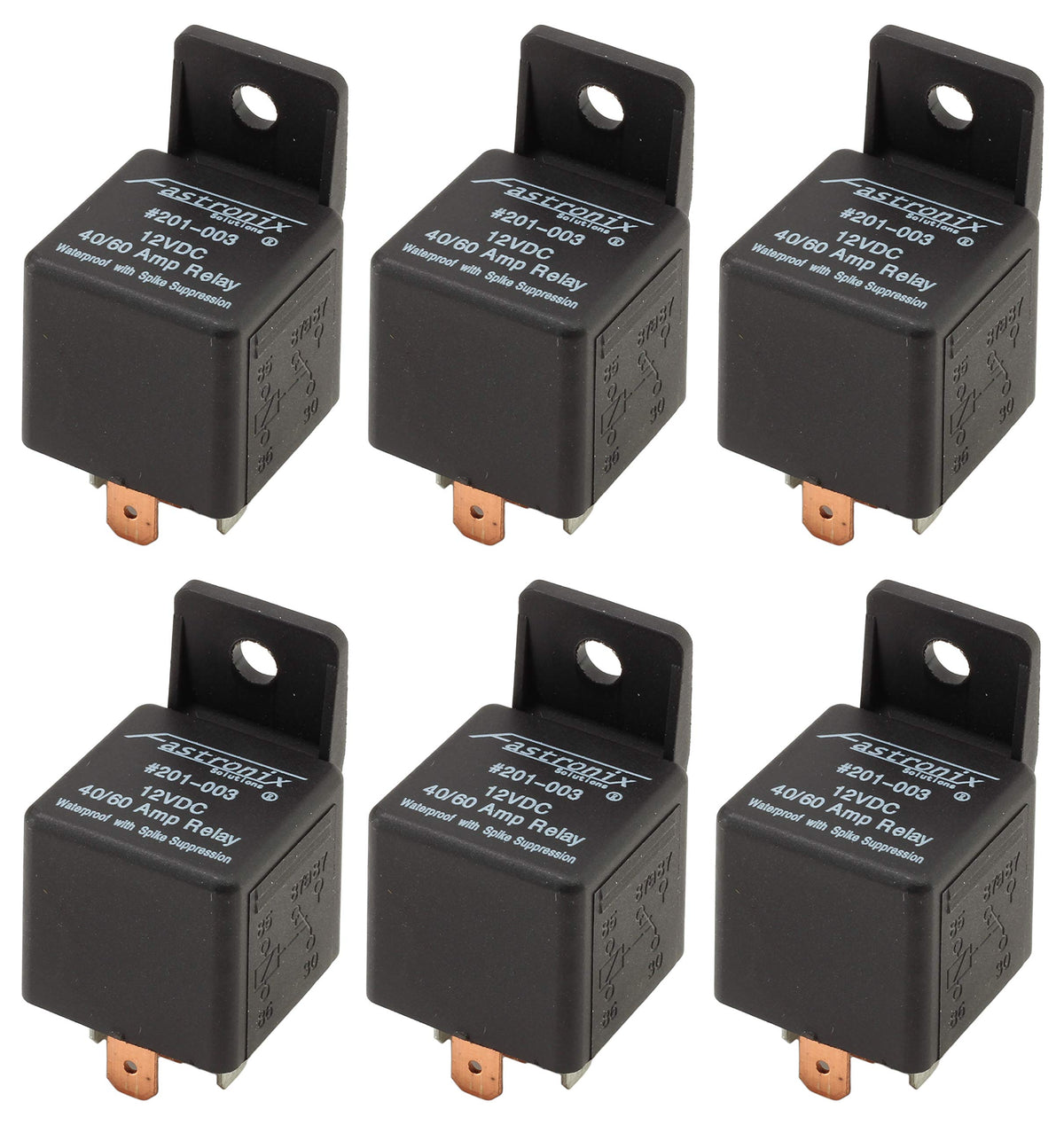 Fastronix 40/60A waterproof relay in a sealed case for harsh environments.