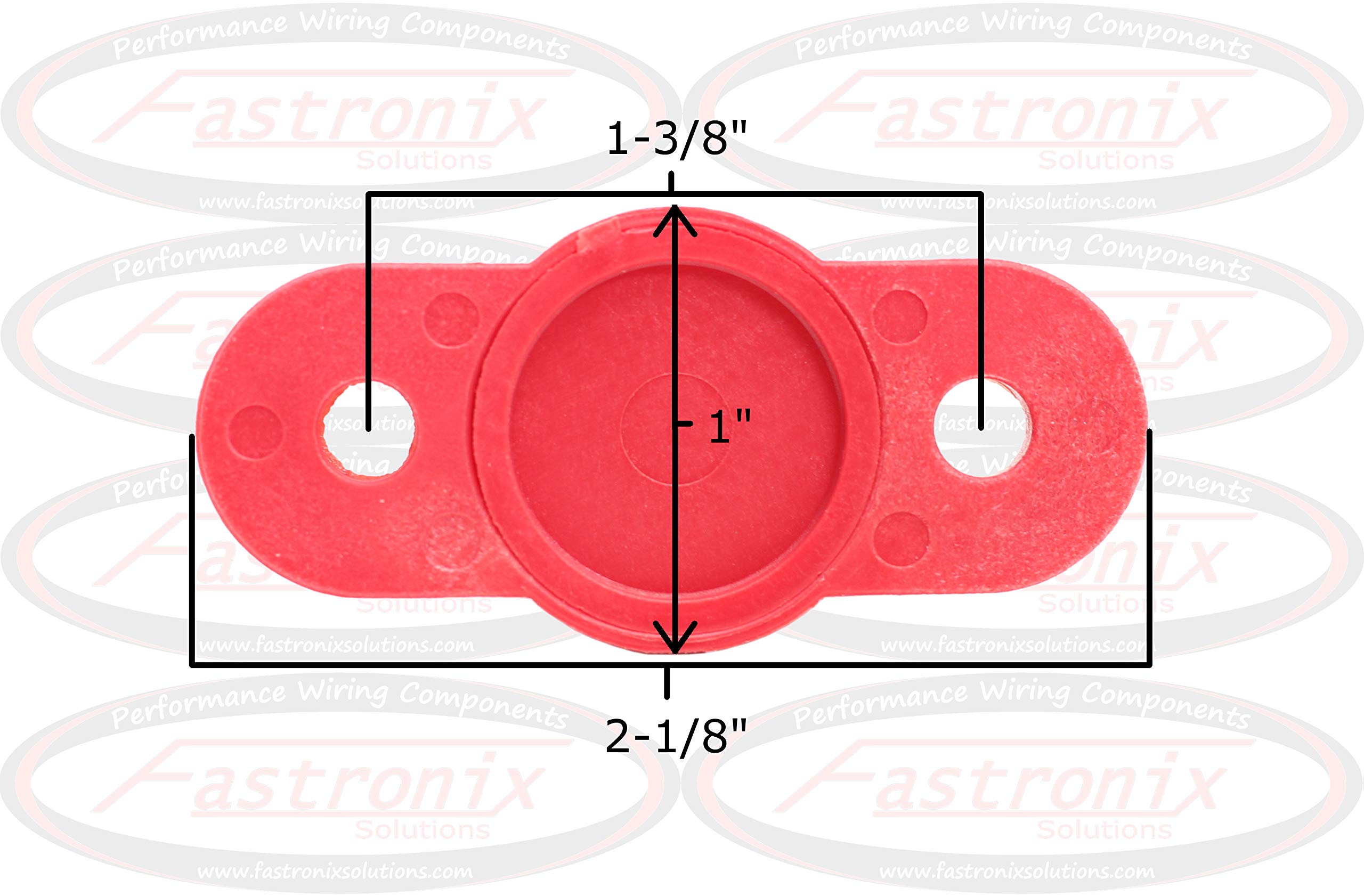 Fastronix integrated nut at block bottom for simple tightening.