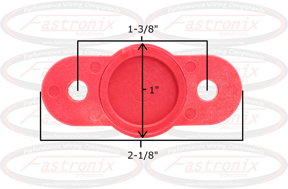 Fastronix integrated nut at block bottom for simple tightening.