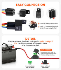 FASTSTORM 5-pin rocker switch with LED for convenient pump control
