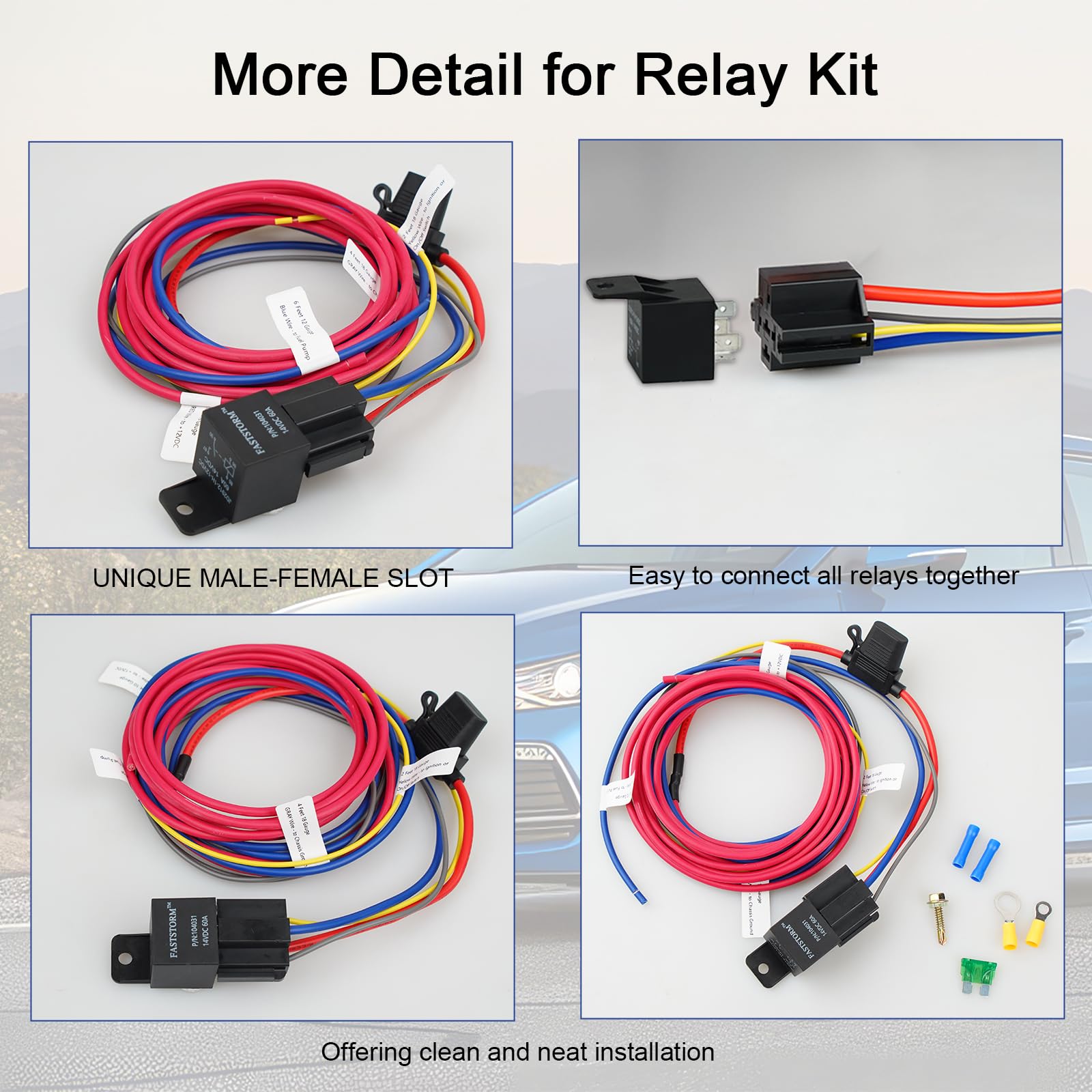FASTSTORM color-coded wires simplify quick, accurate installation