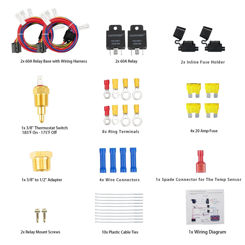 FASTSTORM installation diagram helps quick, error-free wiring.