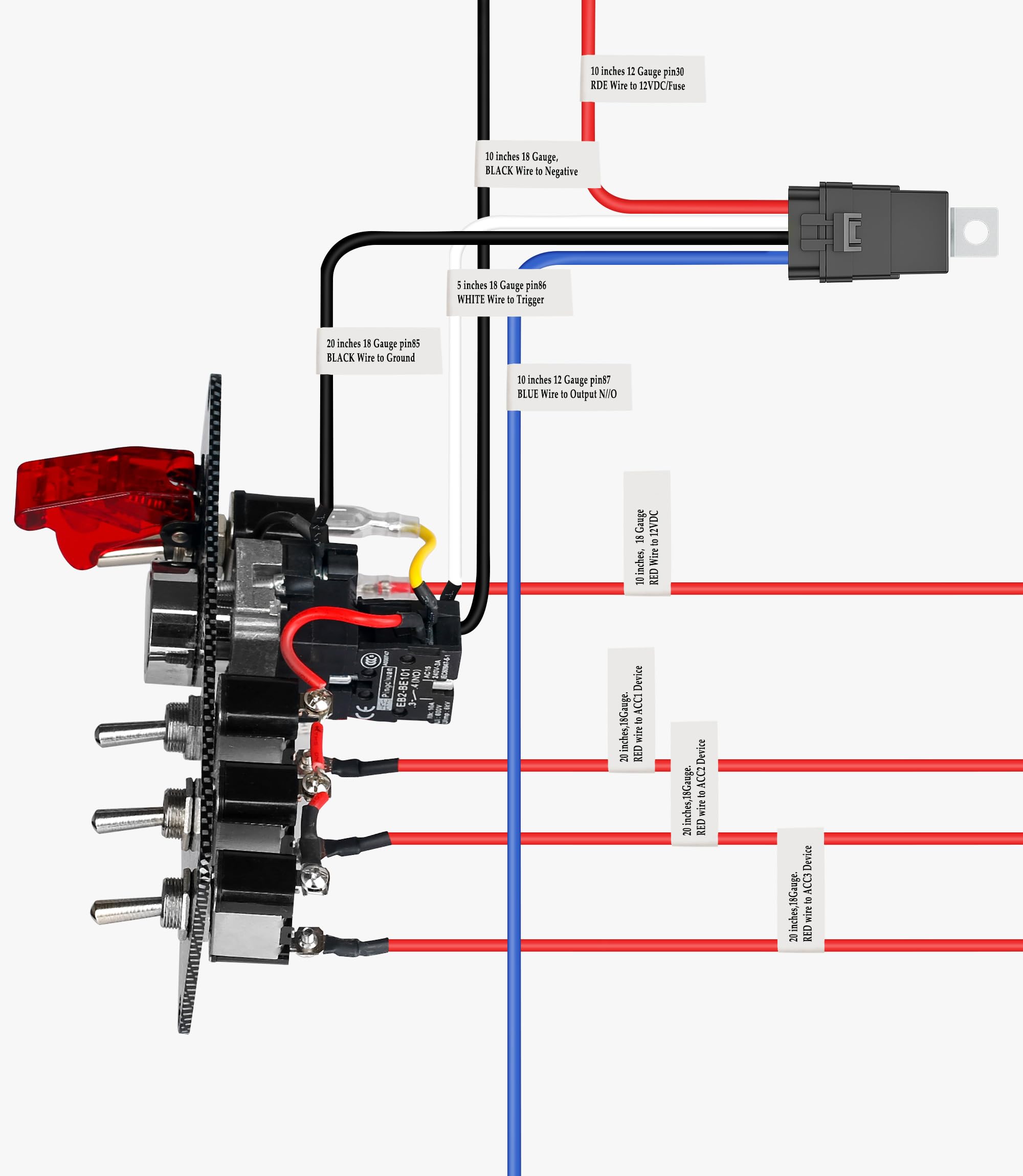 FASTSTORM master toggle with 20A safety cover for secure power cut