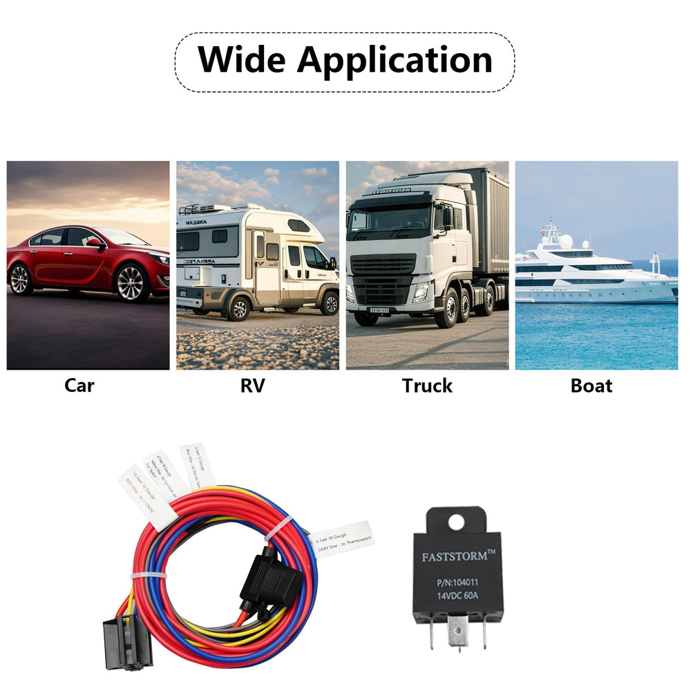 FASTSTORM broad vehicle compatibility for cars, trucks, and boats.