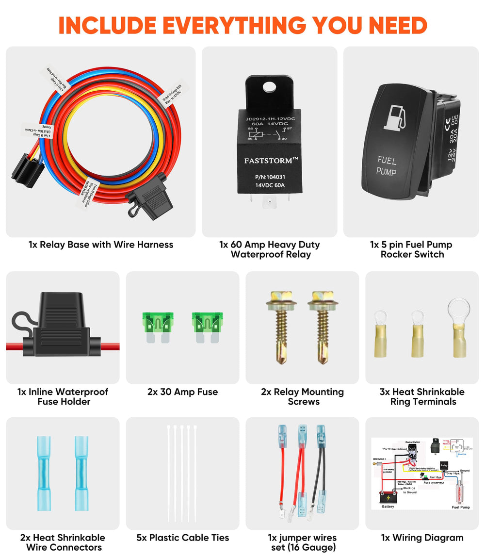 FASTSTORM wiring diagram guides a clear, step-by-step installation