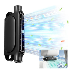 FastSun Mini rear-seat fan with headrest mount delivers refreshing airflow for backseat passengers.