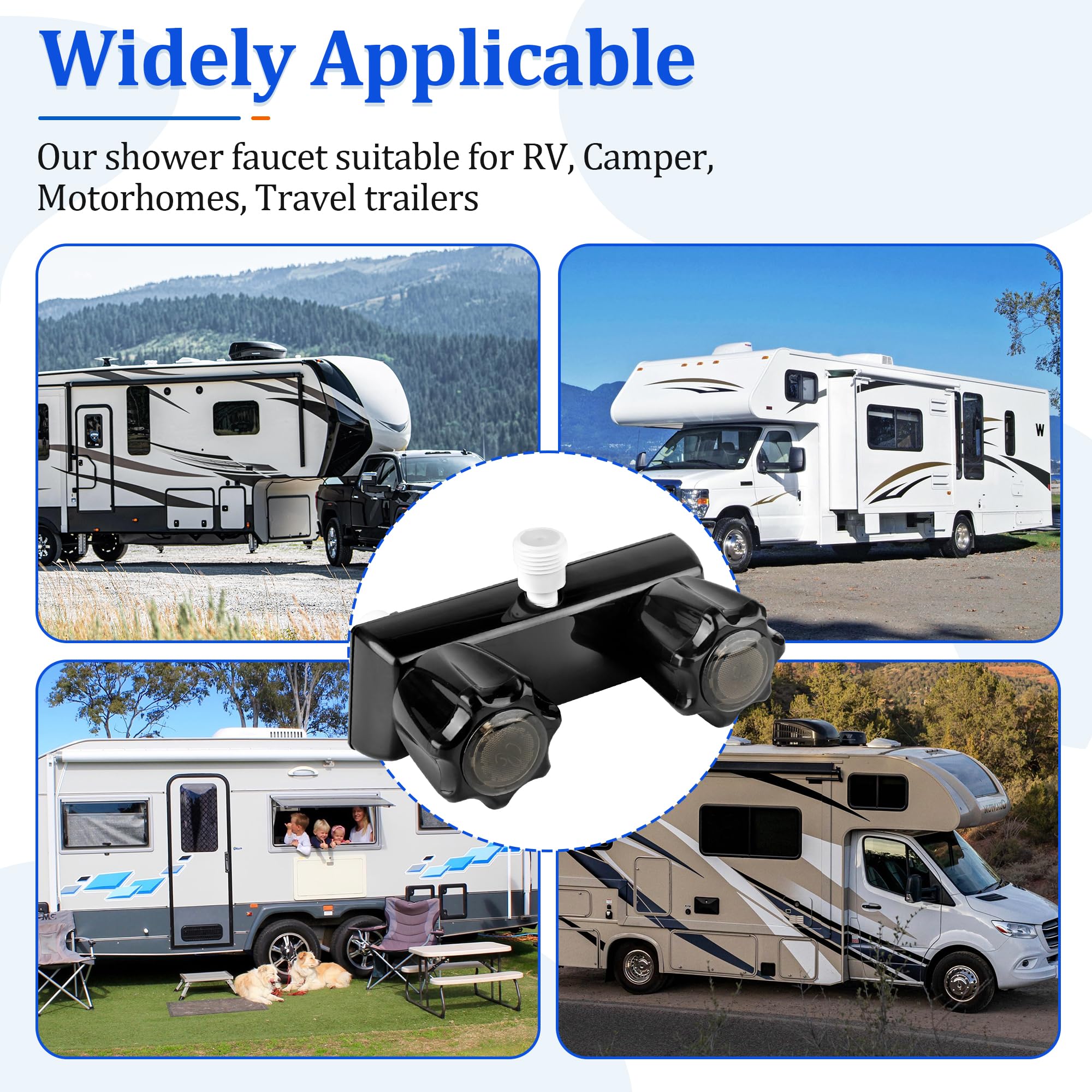 Fatcanma easy-install RV faucet helps quick swaps in caravans.