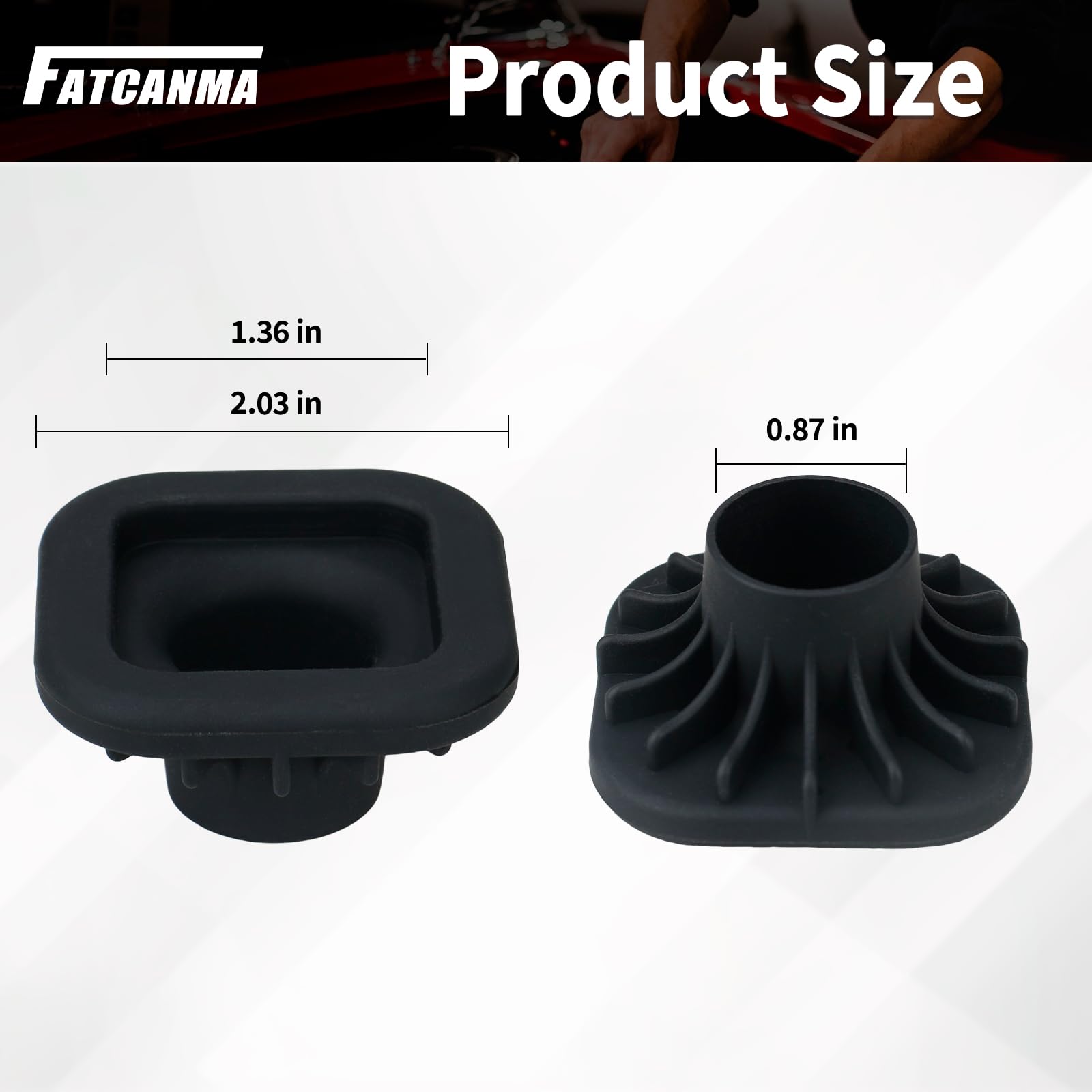 FATCANMA parking brake knob cover provides ergonomic, non-slip grip for safer braking.