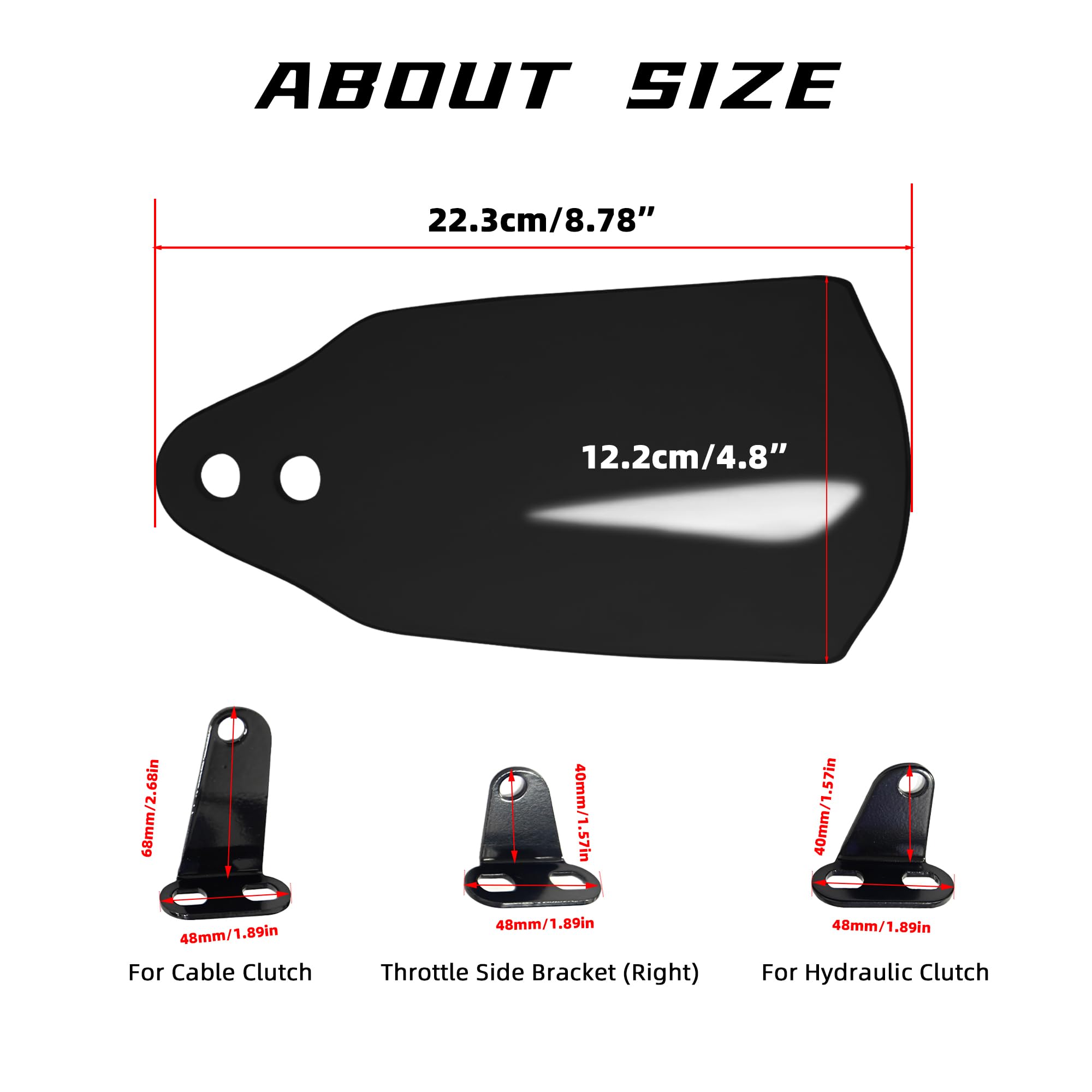 FATECIM club-look handguards add aggressive style and confident handling on street rides