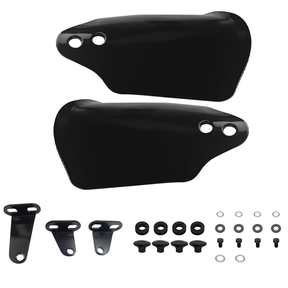 FATECIM Club Style handguards on Harley front view with wind protection for city rides