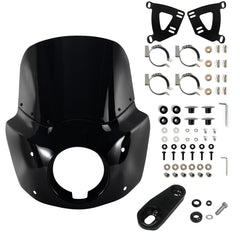 FATECIM headlight fairing on Harley with retro styling for Sportster bikes