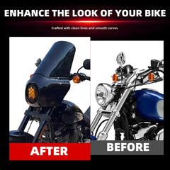 FATECIM headlight fairing side profile in gloss black finish