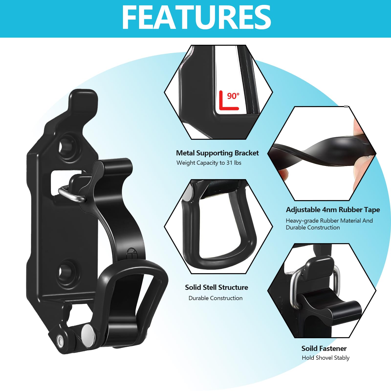 Fatyehx heavy-duty clamps resist heavy use on trailers and vans.