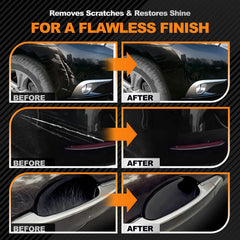 Professional-grade compound erases fine scratches and swirls safely.